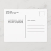 Rode Blauwe Amerikaanse vlag van het leger die weg Aankondigingskaart (Achterkant)