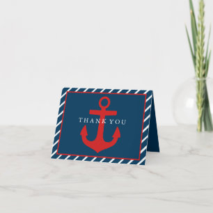 Rode & Blauwe Anker Dankkaart Bedankkaart
