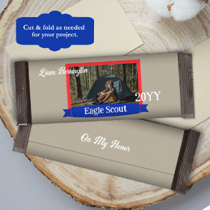 Rode, Blauwe, Beige Eagle Scout Snoepjes Verpakkin Flyer