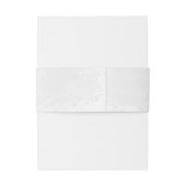 rode blauwe bloemen zilveren botanische bruiloft uitnodigingen wikkel (Achterkant Voorbeeld)