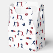 Rode & Blauwe Bokshandschoenen Boxer Patroon Bedankdoosjes (Geopend)