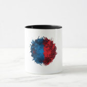 Rode Blauwe bol  Mok (Midden)