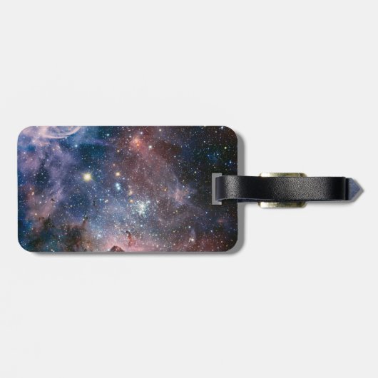 Rode & Blauwe Carina Nebula Hubble Telescoop Bagagelabel (Achterkant horizontaal)