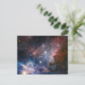 Rode & Blauwe Carina Nebula Hubble Telescoop Briefkaart (Staand voorkant)