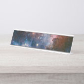 Rode & Blauwe Carina Nebula Hubble Telescoop Bureau Naambordje (Voorkant)