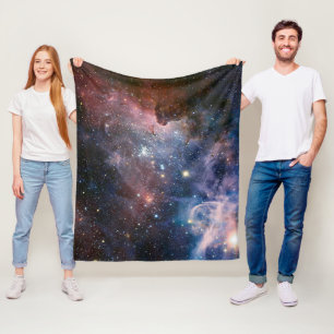 Rode & Blauwe Carina Nebula Hubble Telescoop Fleece Deken