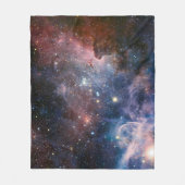 Rode & Blauwe Carina Nebula Hubble Telescoop Fleece Deken (Voorkant)