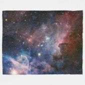 Rode & Blauwe Carina Nebula Hubble Telescoop Fleece Deken (Voorkant (Horizontaal))