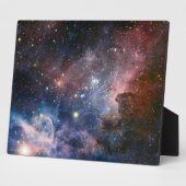 Rode & Blauwe Carina Nebula Hubble Telescoop Fotoplaat (Zijkant)