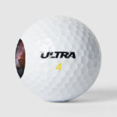 Rode & Blauwe Carina Nebula Hubble Telescoop Golfballen (Logo)
