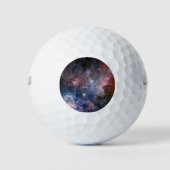 Rode & Blauwe Carina Nebula Hubble Telescoop Golfballen (Voorkant)