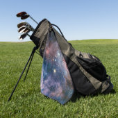 Rode & Blauwe Carina Nebula Hubble Telescoop Golfhanddoek (Groen)