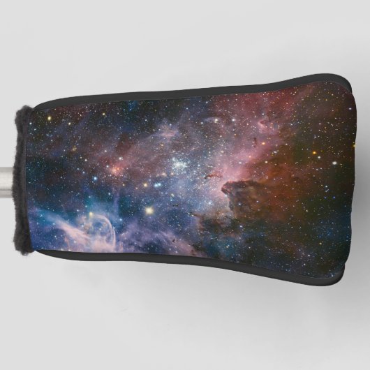 Rode & Blauwe Carina Nebula Hubble Telescoop Golfheadcover (Voorkant)