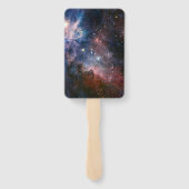 Rode & Blauwe Carina Nebula Hubble Telescoop Handwaaier (Achterkant)