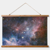 Rode & Blauwe Carina Nebula Hubble Telescoop Hangend Wandkleed (Voorkant)