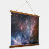 Rode & Blauwe Carina Nebula Hubble Telescoop Hangend Wandkleed (Gebogen)