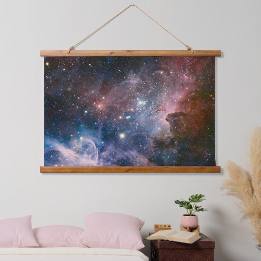 Rode & Blauwe Carina Nebula Hubble Telescoop Hangend Wandkleed (Slaapkamer)