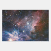Rode & Blauwe Carina Nebula Hubble Telescoop Inpakpapier Vel (Voorkant 3)