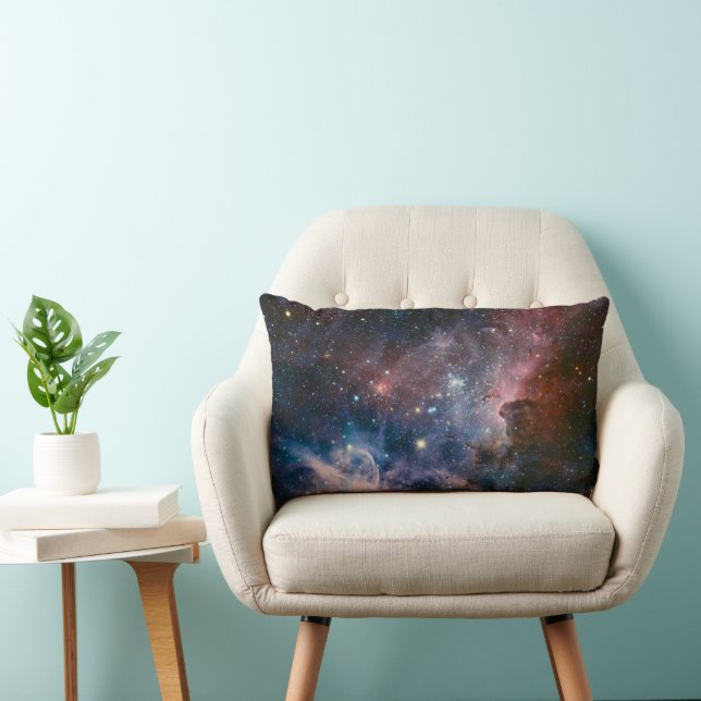 Rode & Blauwe Carina Nebula Hubble Telescoop Kussen (Stoel)