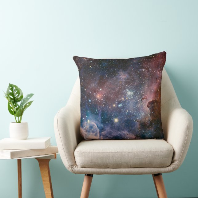 Rode & Blauwe Carina Nebula Hubble Telescoop Kussen (Stoel)