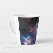 Rode & Blauwe Carina Nebula Hubble Telescoop Latte Mok (Linkerhoek)