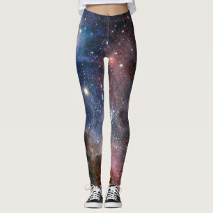 Rode & Blauwe Carina Nebula Hubble Telescoop Leggings