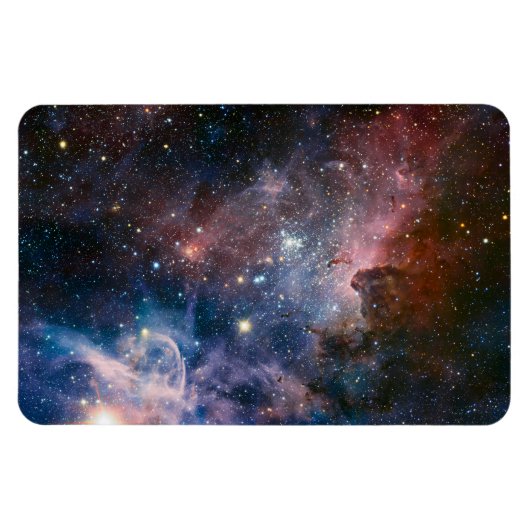 Rode & Blauwe Carina Nebula Hubble Telescoop Magneet (Horizontaal)