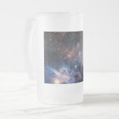 Rode & Blauwe Carina Nebula Hubble Telescoop Matglas Bierpul (Voorkant links)