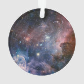 Rode & Blauwe Carina Nebula Hubble Telescoop Ornament (achterkant)