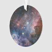 Rode & Blauwe Carina Nebula Hubble Telescoop Ornament (voorkant)