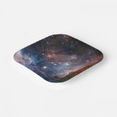 Rode & Blauwe Carina Nebula Hubble Telescoop Papieren Bordje (Gebogen)