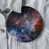 Rode & Blauwe Carina Nebula Hubble Telescoop Ronde Button 6,0 Cm (In situ)
