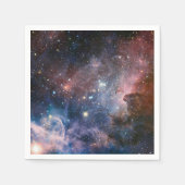 Rode & Blauwe Carina Nebula Hubble Telescoop Servet (Voorkant)