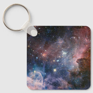 Rode & Blauwe Carina Nebula Hubble Telescoop Sleutelhanger