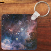 Rode & Blauwe Carina Nebula Hubble Telescoop Sleutelhanger (Achterkant)