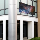 Rode & Blauwe Carina Nebula Hubble Telescoop Spandoek (Buitenkant Gebouw)