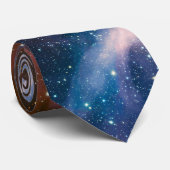 Rode & Blauwe Carina Nebula Hubble Telescoop Stropdas (Opgerold)