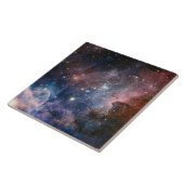 Rode & Blauwe Carina Nebula Hubble Telescoop Tegeltje (Zijkant)
