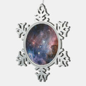 Rode & Blauwe Carina Nebula Hubble Telescoop Tin Sneeuwvlok Ornament (Rechts)