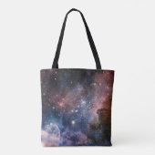 Rode & Blauwe Carina Nebula Hubble Telescoop Tote Bag (Achterkant)