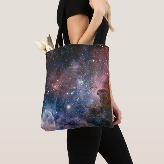 Rode & Blauwe Carina Nebula Hubble Telescoop Tote Bag (Dichtbij)