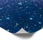 Rode & Blauwe Carina-nevel Hubble-telescoop Poster (Hoek)