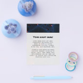 Rode Blauwe Cellen Fractale Kunst Flyer (Enkel)