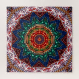Rode Blauwe Decoratieve Legpuzzel