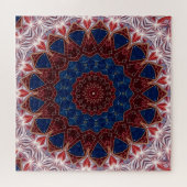 Rode Blauwe Decorative Legpuzzel (Horizontaal)