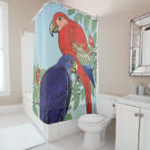 RODE BLAUWE DELEN DOUCHEGORDIJN (In situ)