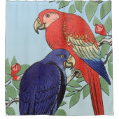 RODE BLAUWE DELEN DOUCHEGORDIJN (Voorkant)