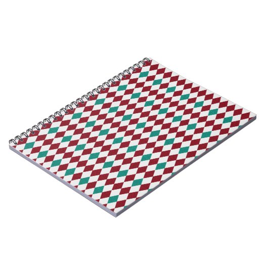 Rode & Blauwe Diamant Glitter Notitieboek (Linkerzijde)