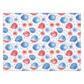 Rode Blauwe Feestelijke Ballonnen 4th Juli Tafelkl Tafelkleed (Voorkant (Horizontaal))