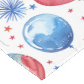 Rode Blauwe Feestelijke Ballonnen 4th Juli Tafelkl Tafelkleed (Gekanteld)